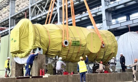 Инновационную газовую турбину установили на стройплощадке Каширской ГРЭС