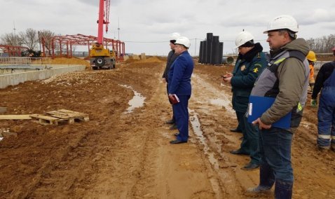 Прокуратура прибыла на проверку строительства очистных сооружений в Кашире