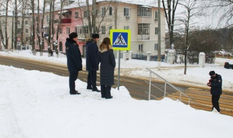 Начальник Госадмтехнадзора Московской области проверил качество уборки снега в Кашире
