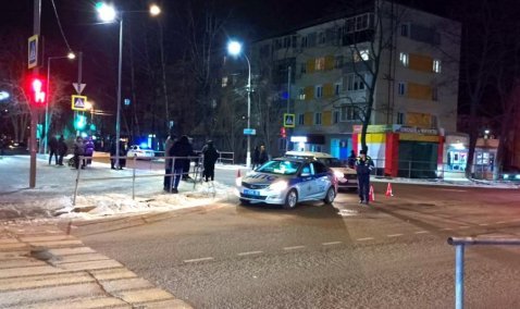 Машина медслужбы сбила парня на светофоре в Кашире-2