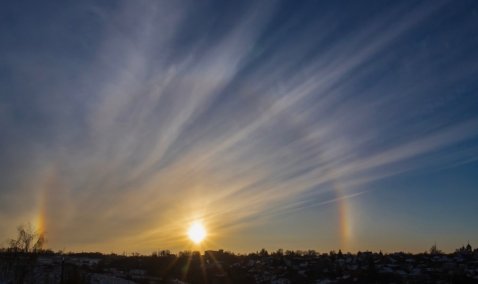 Каширяне делятся кадрами необычного природного явления