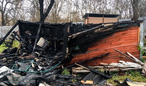 Баня под Каширой сгорела до основания в результате неосторожности при топке печи