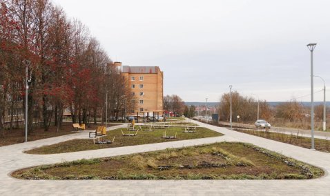 На Ленина в Кашире-3 завершено обновление сквера