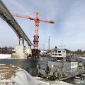 Пятая часть от общего объема работ завершена на мосту через Оку в Кашире