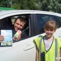 Акцию "Дети и дорога" провели сотрудники 16 роты 2 полка ДПС