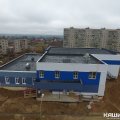 Завершающий этап строительства ФОКа в микрорайоне №3