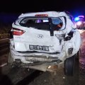 Под Каширой столкнулись пять автомобилей: двоих человек доставали из горящего салона