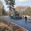 В Кашире приступили к асфальтированию первого круга новой лыжероллерной трассы
