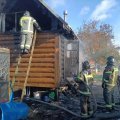Под Каширой ликвидировали пожар в бане и хозблоке