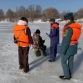 Полиция подключилась к проверке рыбаков на льду Оки в Кашире