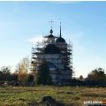 Купола и крест воздвигли на реставрируемой церкви иконы Божией Матери Казанской в Растовцах