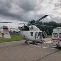 В Кашире мужчину, упавшего с 3-метровой высоты на производстве, транспортировали вертолетом санавиации