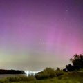 Северное сияние наблюдали накануне вечером в небе над Каширой