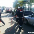 Каширские спасатели деблокировали водителя после «столкновения» двух легковых автомобилей