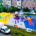 Детская игровая площадка «Космос» появилась во дворе на улице Клубной в Кашире-2