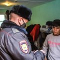 Каширские полицейские после проверки мест компактного размещения мигрантов доставили в отдел шестерых человек