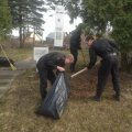 Каширские судебные приставы приняли участие в благоустройстве мемориала в Баскачах