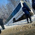 В автобусе, сошедшем в кювет на станции, никто не пострадал
