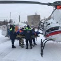 В Ожерелье снова приземлялся вертолет санавиации