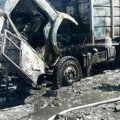 Мусоровоз горел на трассе в городском округе Кашира