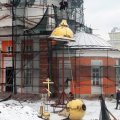 Над Никитским храмом в Кашире воздвигли купол и крест