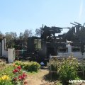 Двухэтажный дом сгорел в результате пожара в деревне Благово
