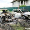 Автомобили Infiniti и Lexus сгорели этой ночью в деревне Труфаново