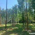 В Каширском парке идет строительство веревочного парка