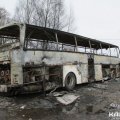 Туристический автобус «Setra 215» сгорел дотла в городском округе Кашира