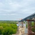 Завершена надвижка пролетного строения моста через Оку между Каширой и Ступино