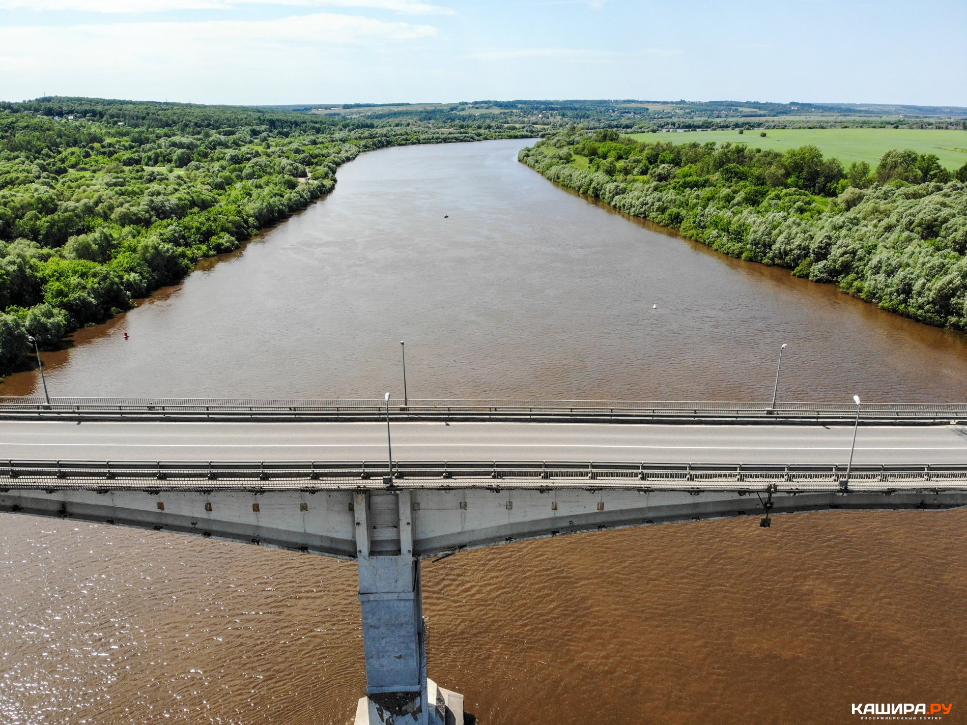 Мост через оку в озерах