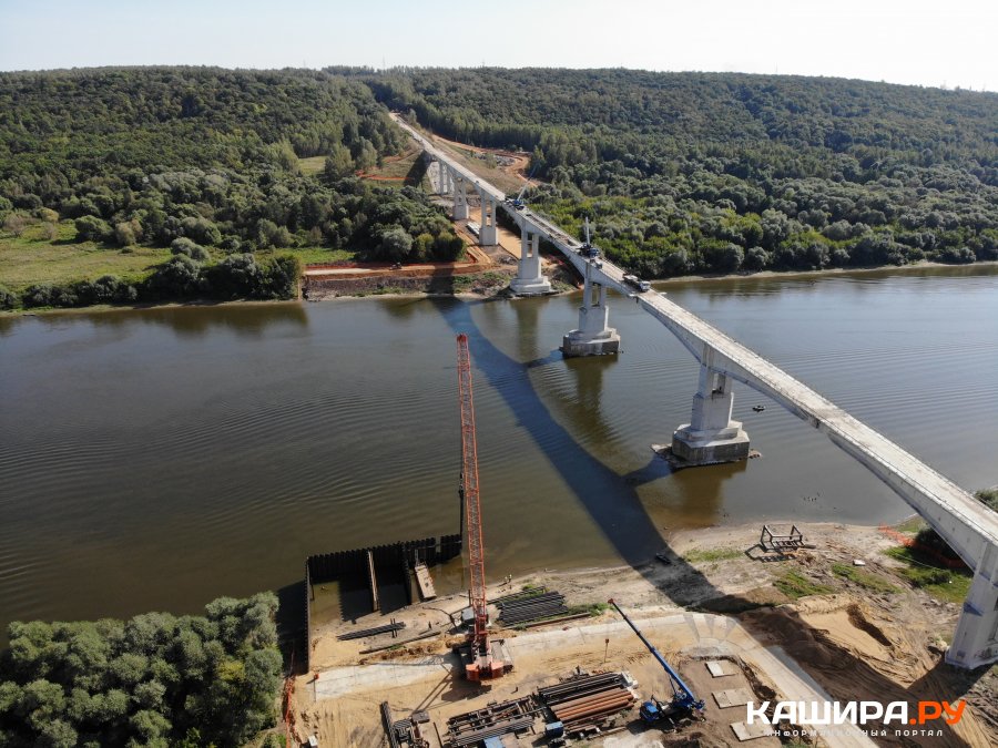 Схема моста дублера через оку в рязани