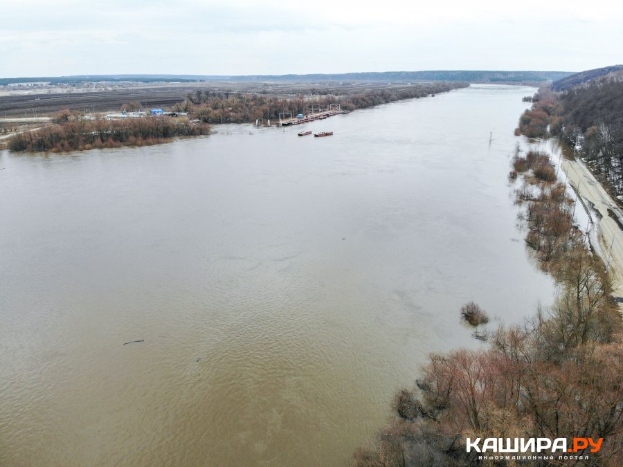 Вода в реке ока